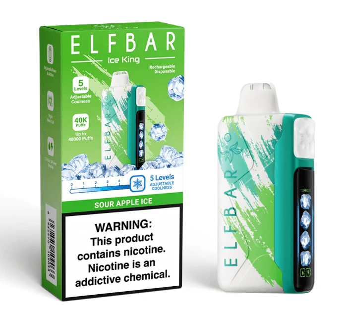 ElfBar Ice King 40000 Puffs Sour Apple Ice