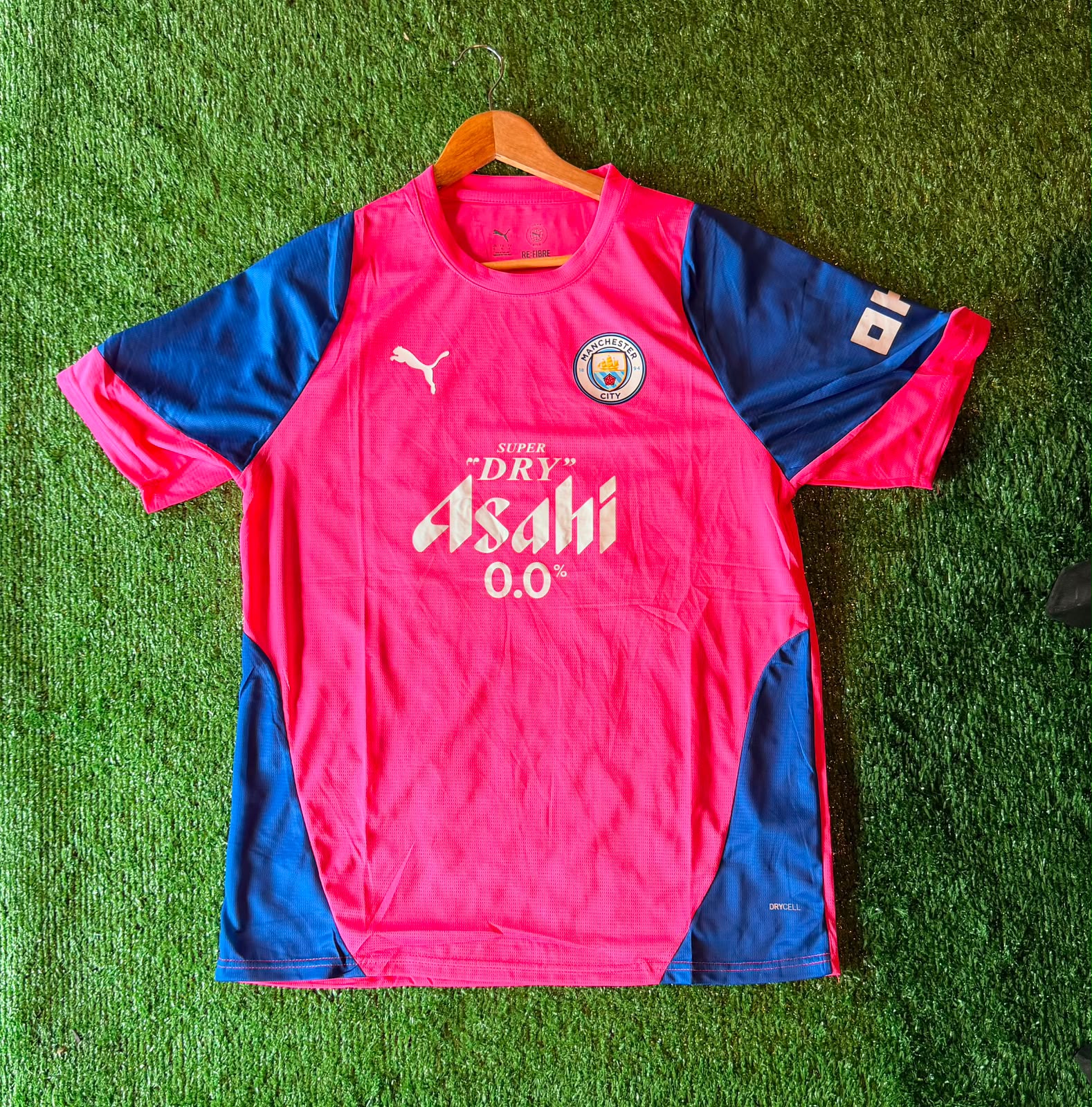 Camiseta Manchester City · rosa y azul · Asahi 0.0